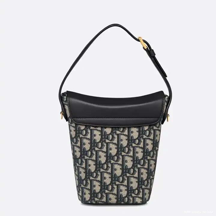 Cheap Motif Bag Amber Dior Mini Canvas Bucket Oblique Blue 0505 Luxury